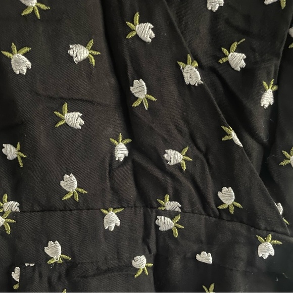 Jill Stuart Womens Floral Short Sleeve V Neck Mini Sheath Dress 22775 - Picture 10 of 14